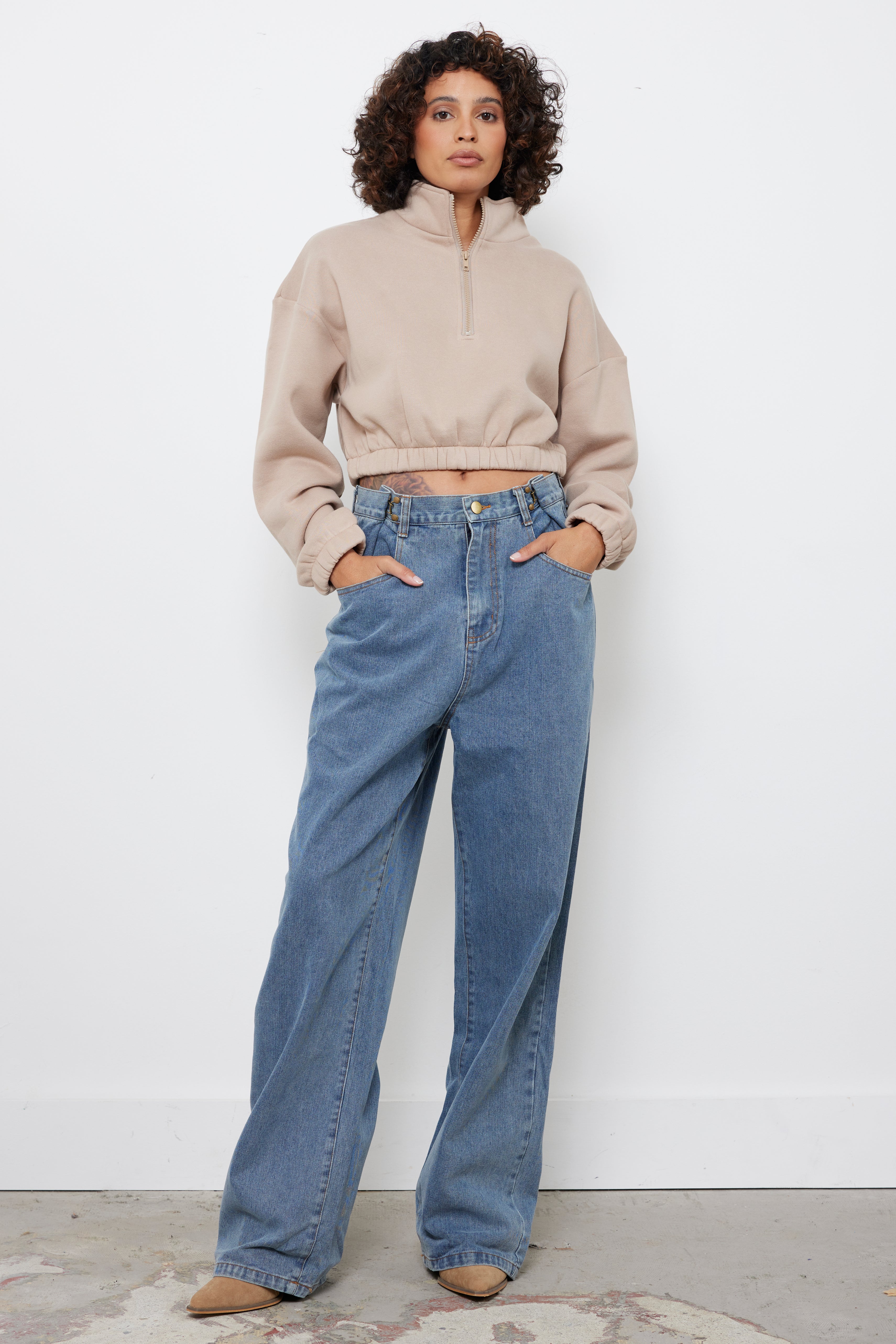 Hooked On You Vintage Blue Denim Pants