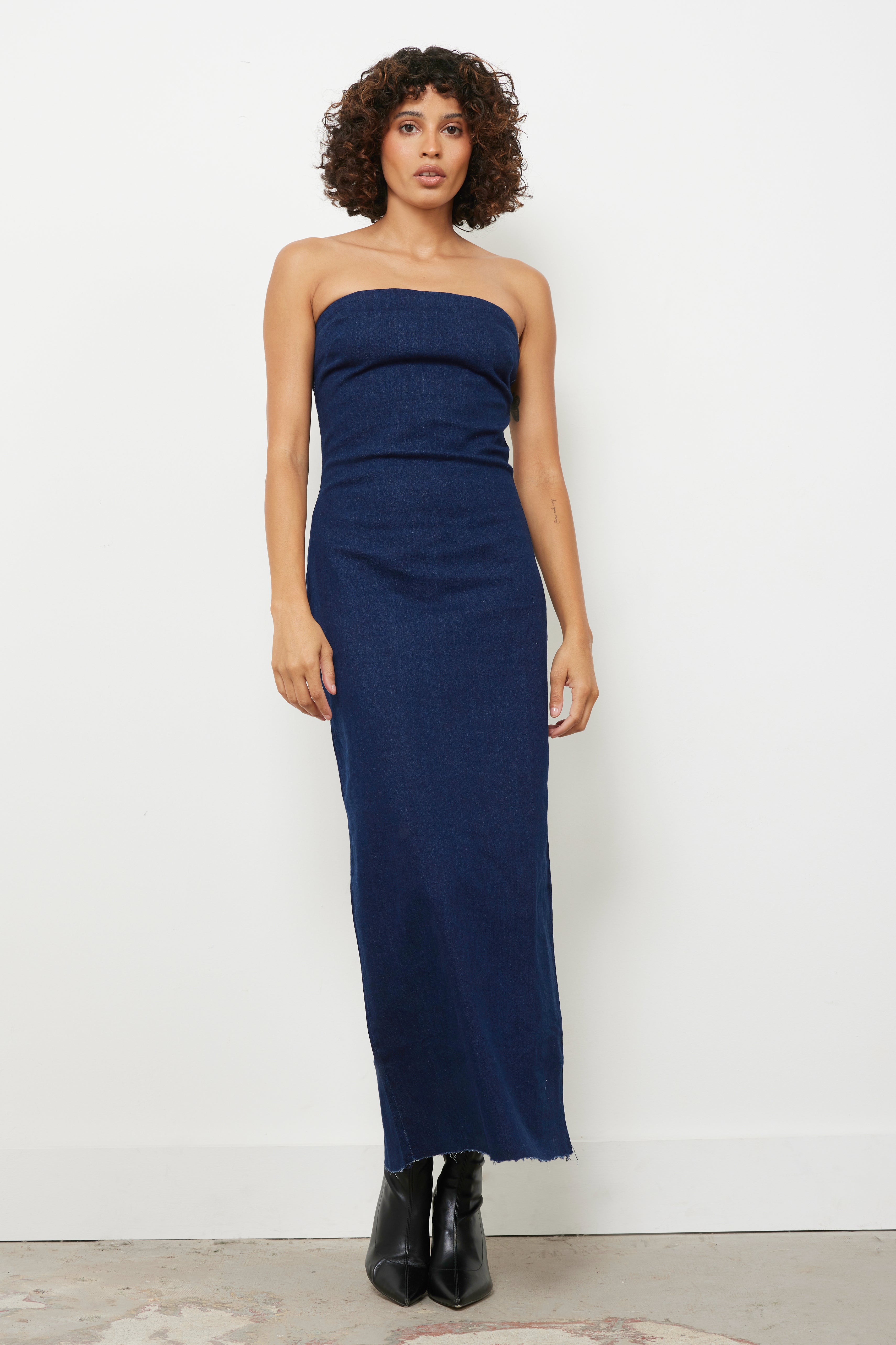 Blue jean formal on sale dress