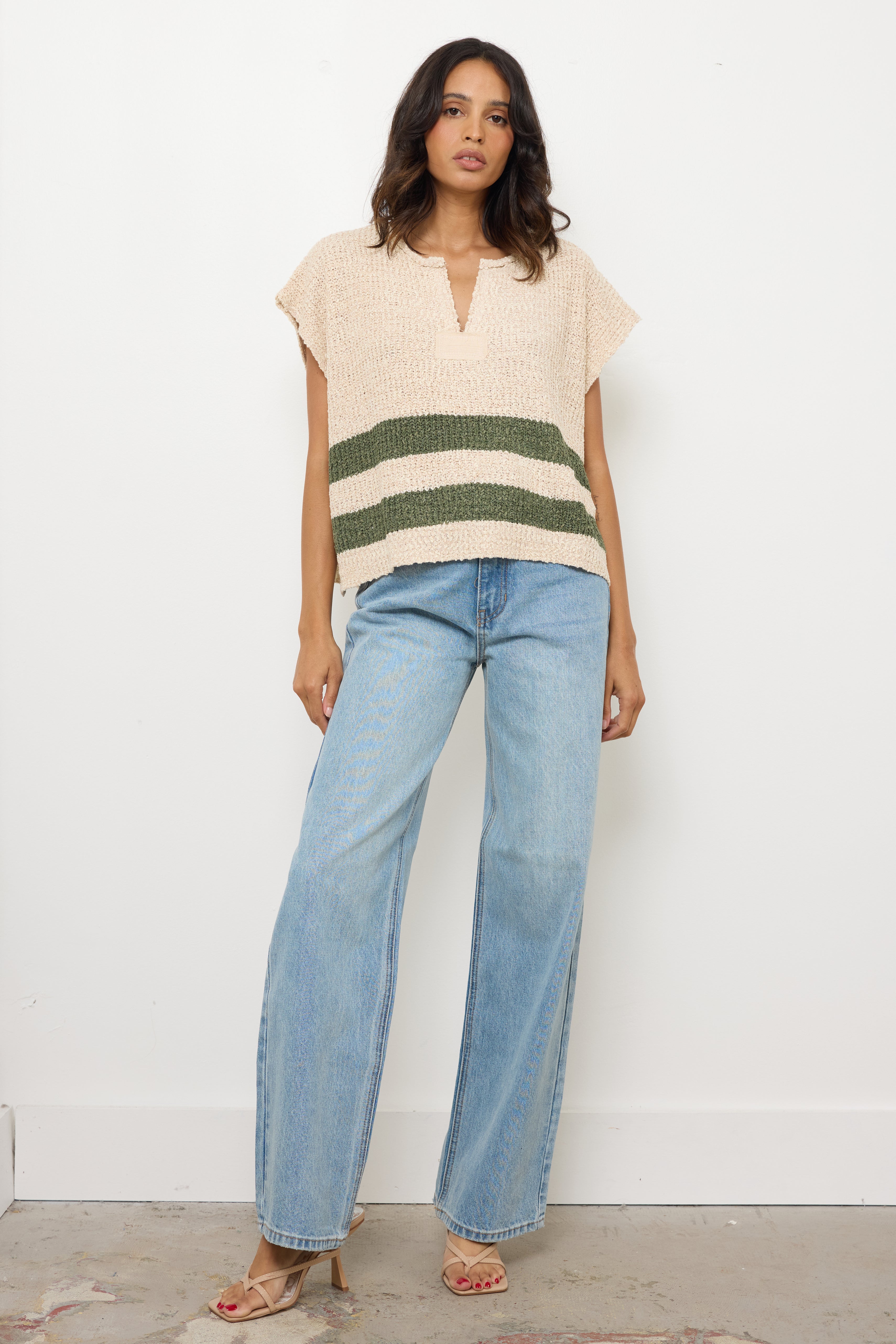 Springfield Olive Knit Top