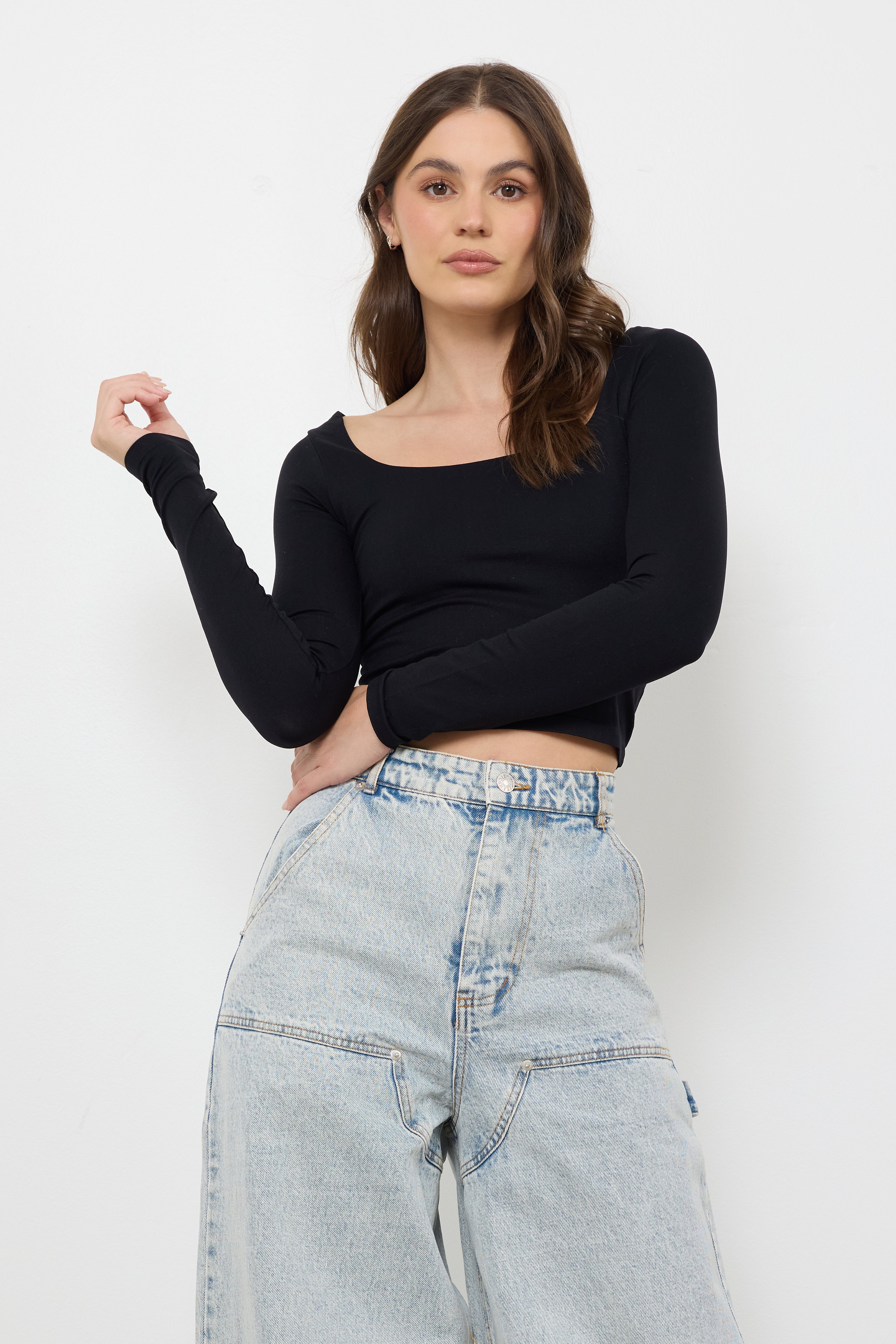 Nellie Black Basic Top