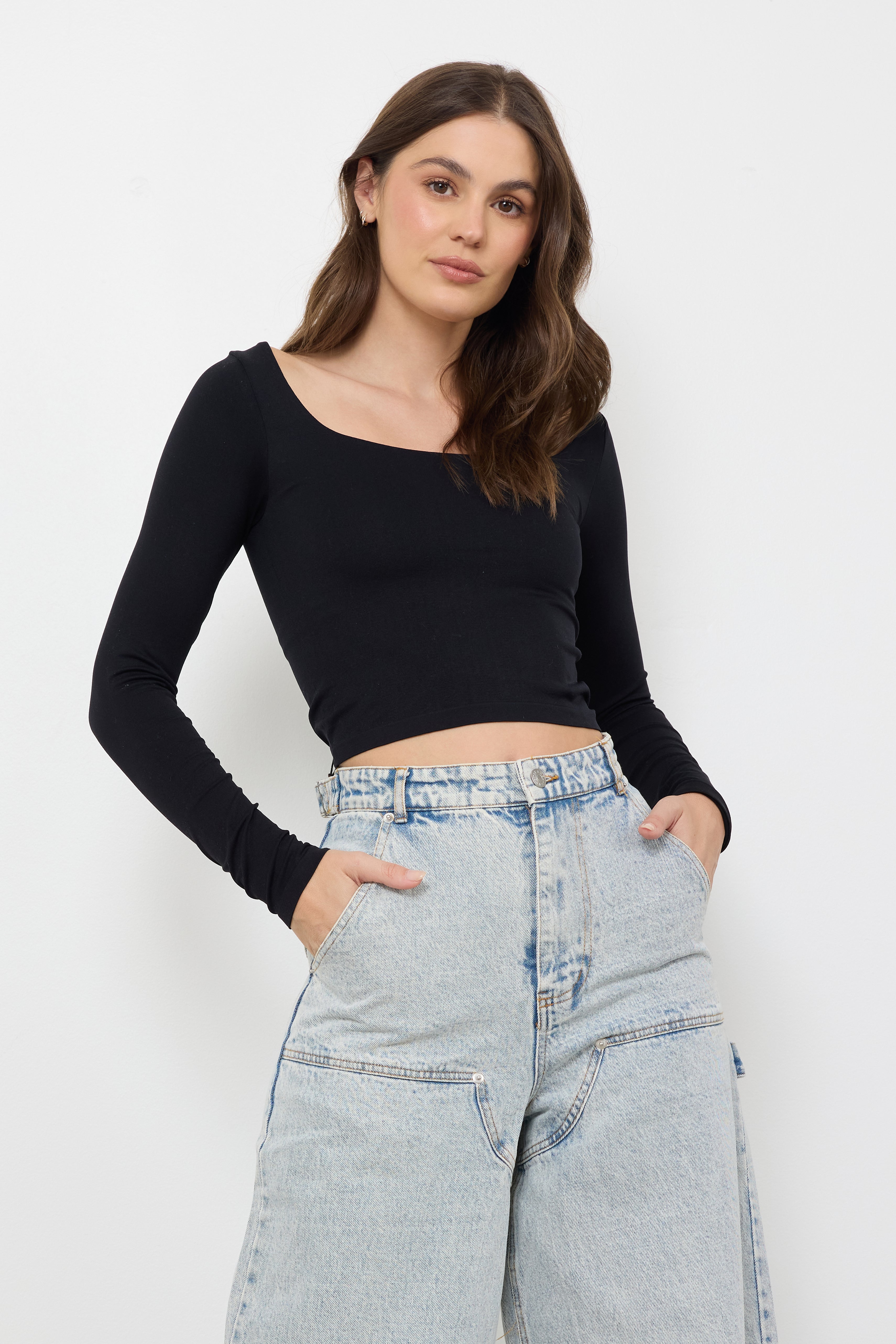 Nellie Black Basic Top