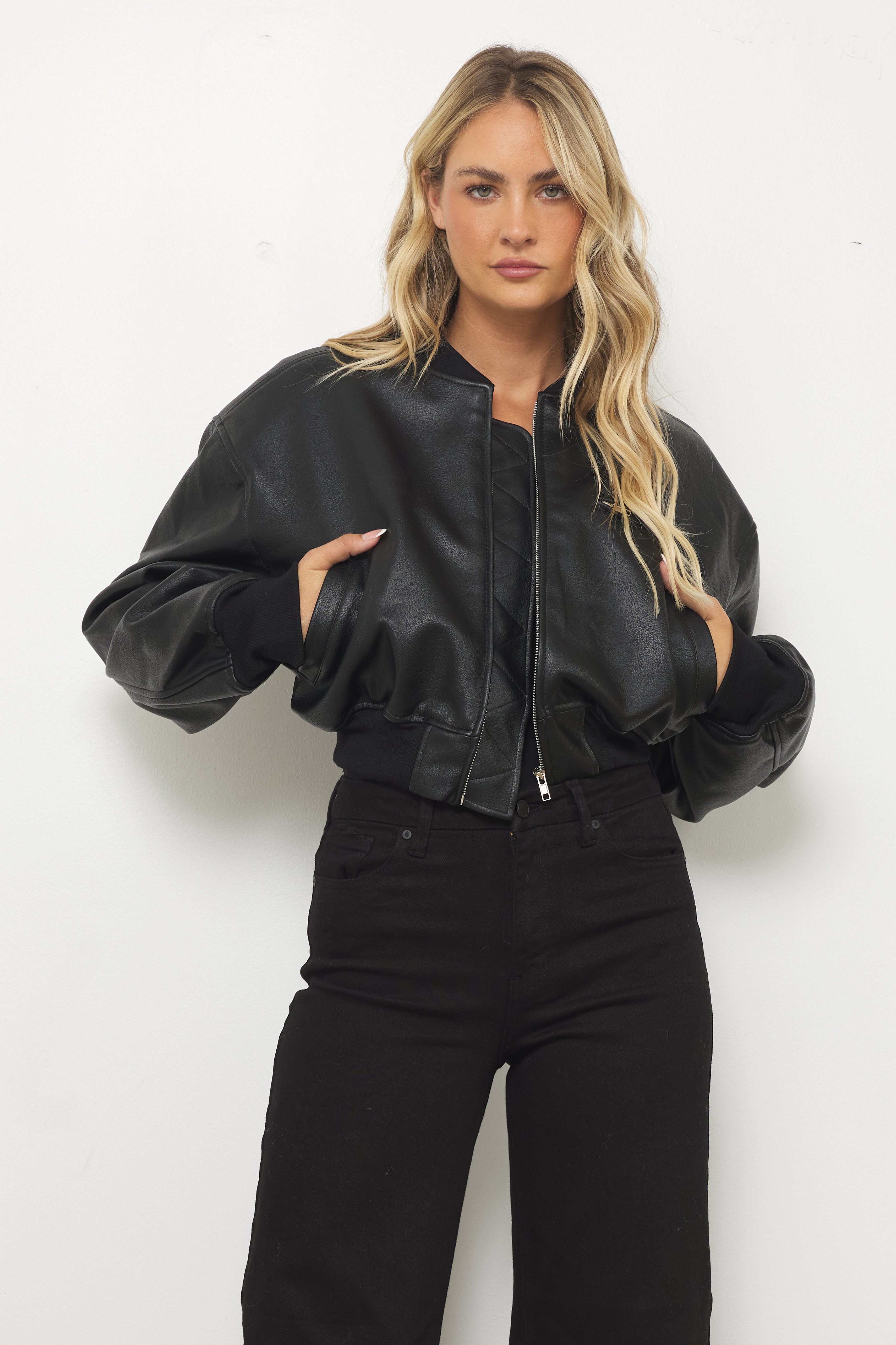 Going Bad Black Leather Jacket