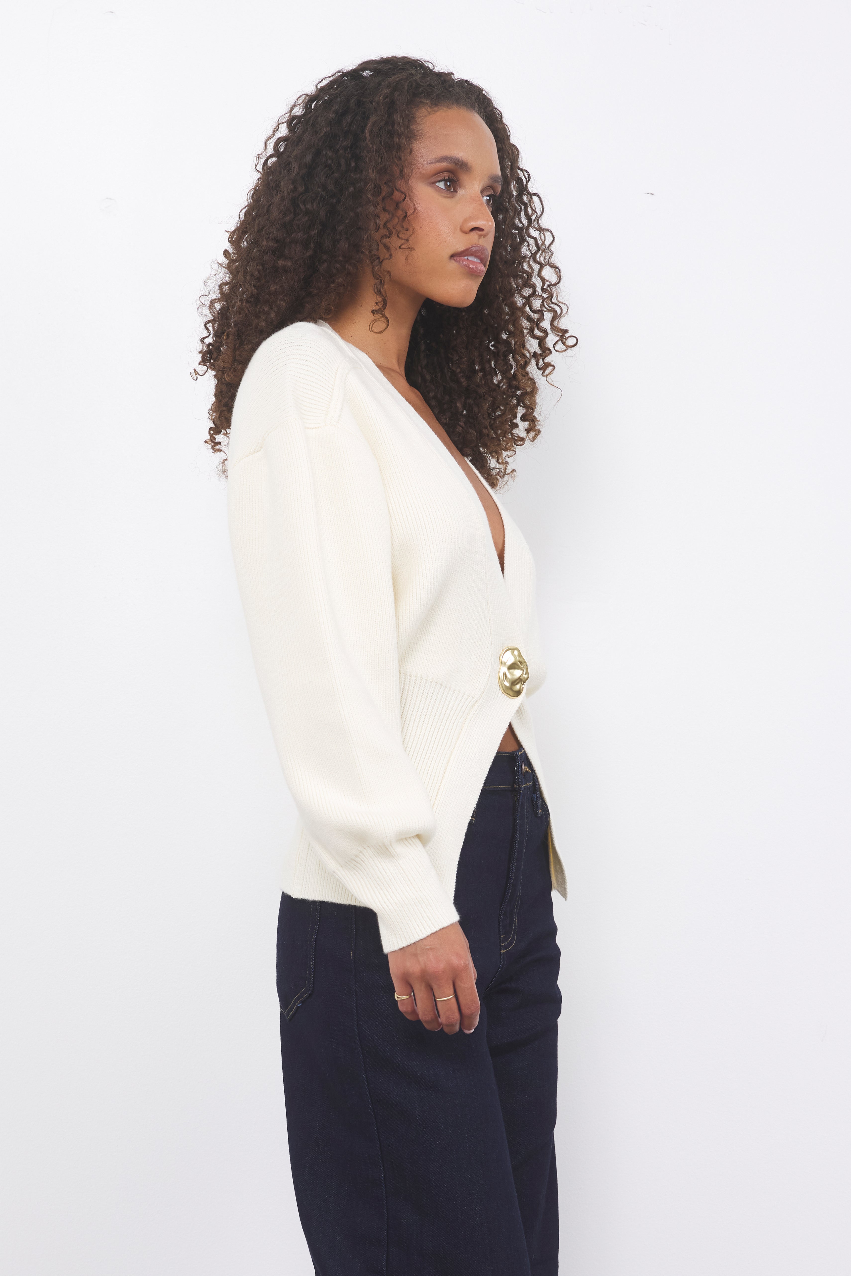 Feel It Coming Cream Knit Top