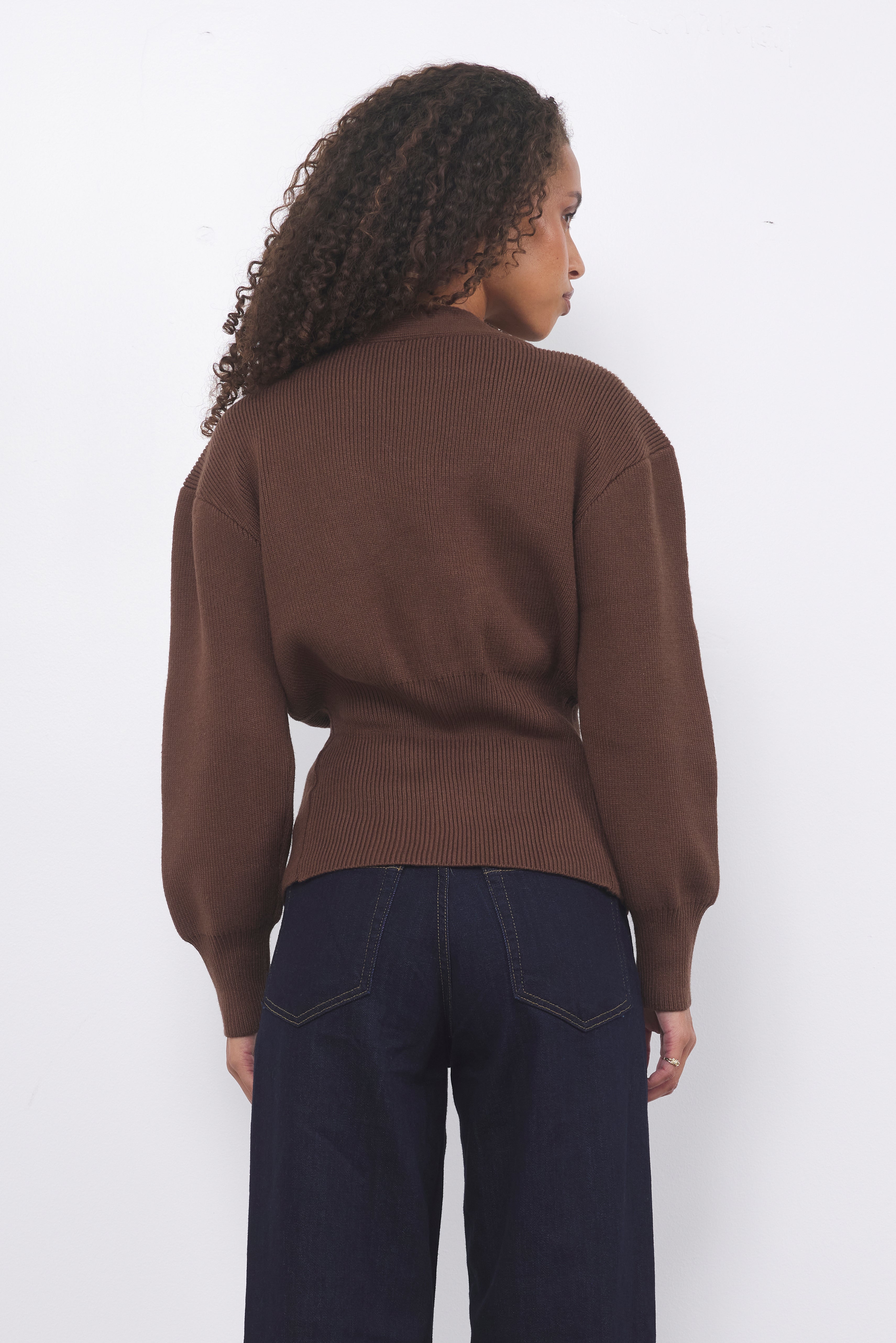 Feel It Coming Brown Knit Top