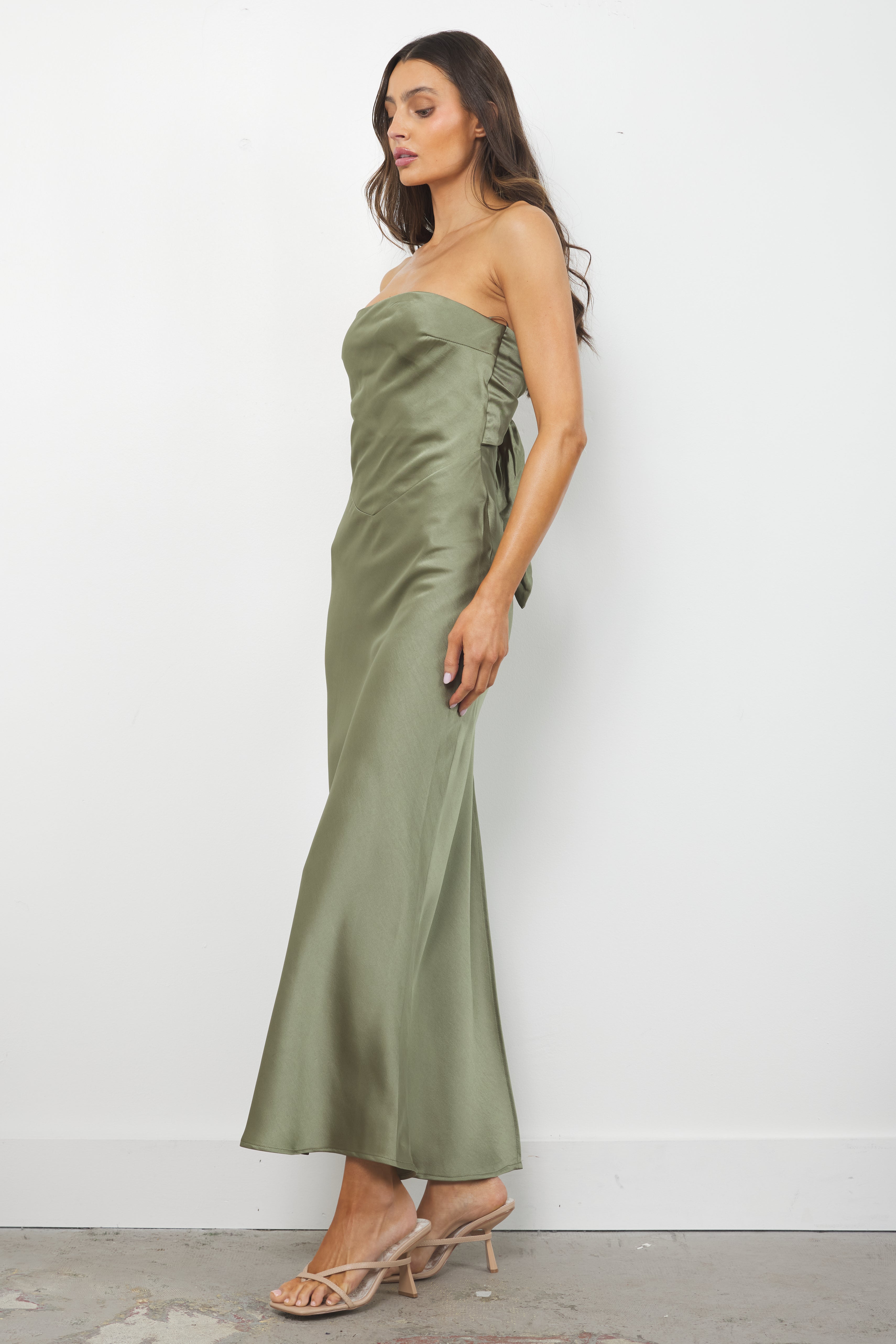 Someday Khaki Green Dress