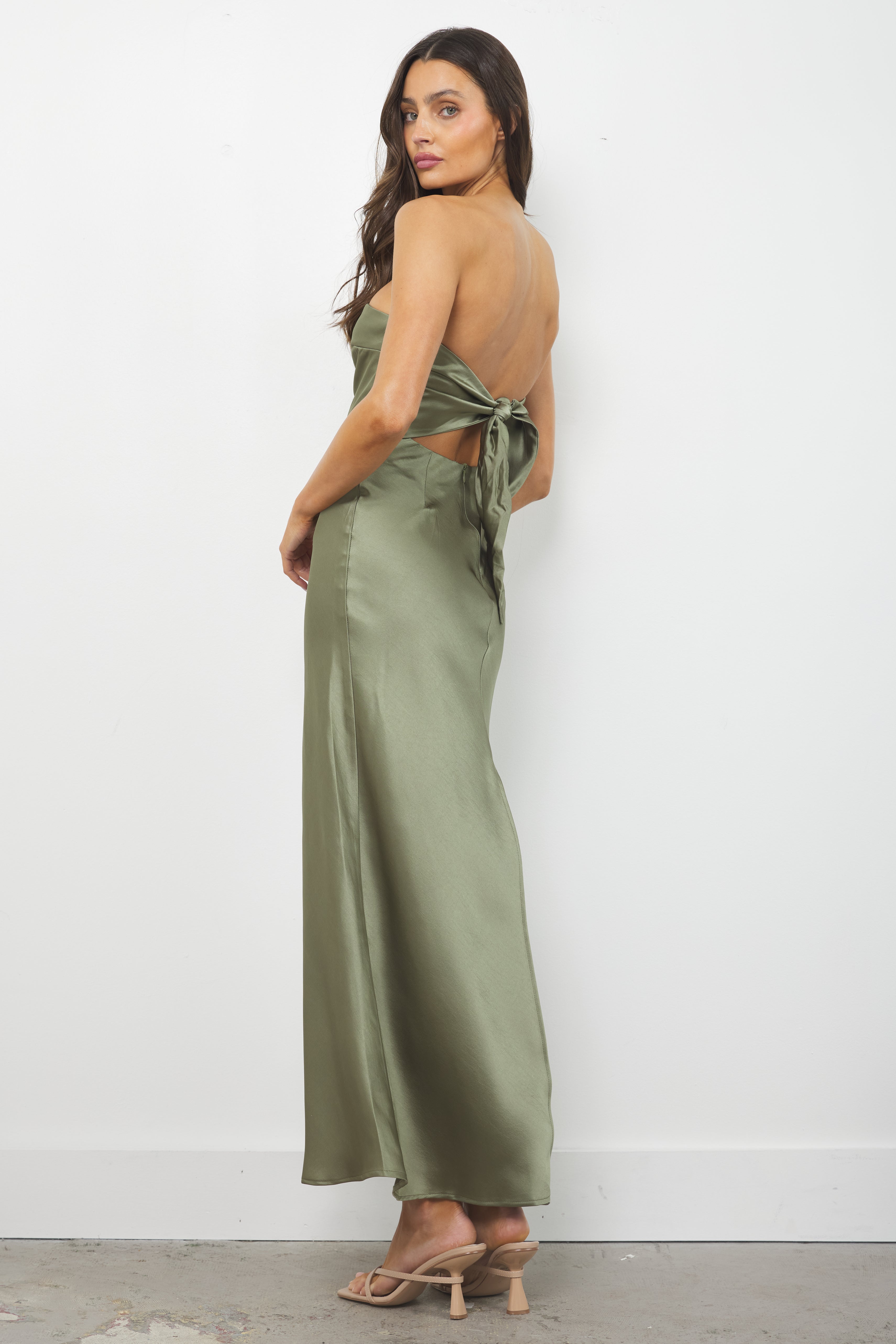 Someday Khaki Green Dress