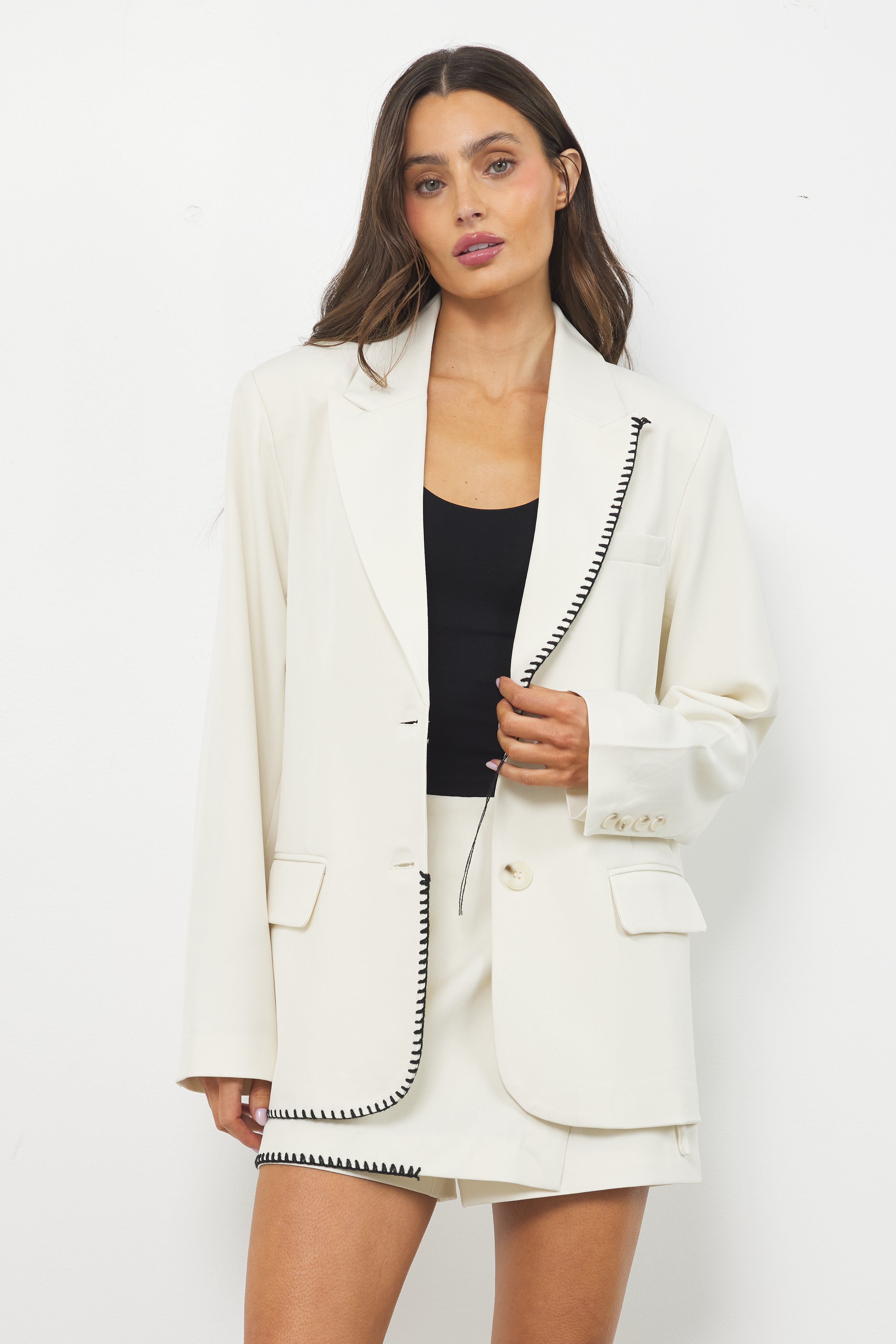 Expensive Taste Ivory Blazer