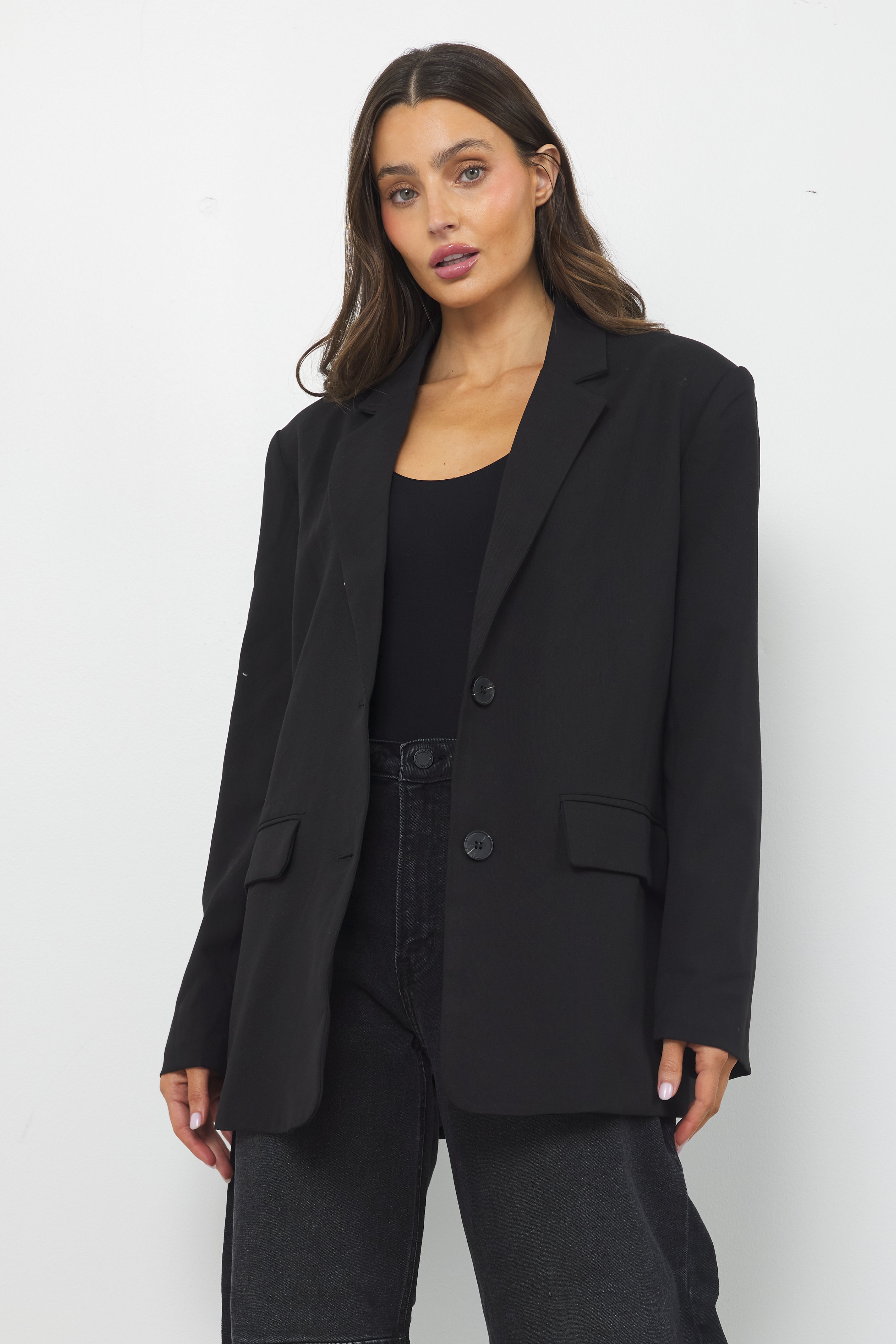 Coffee Break Black Blazer