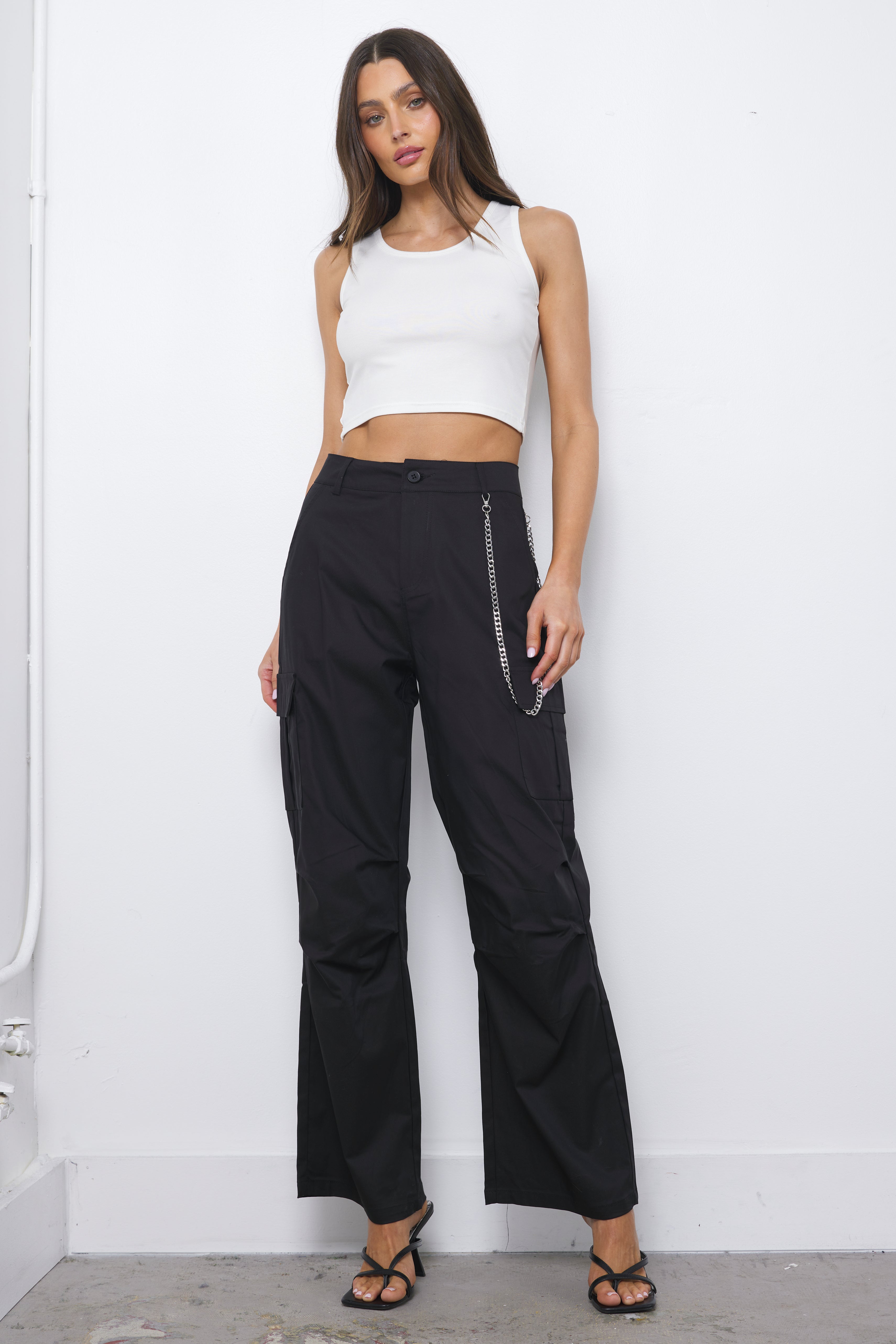 Chain link Black Pants