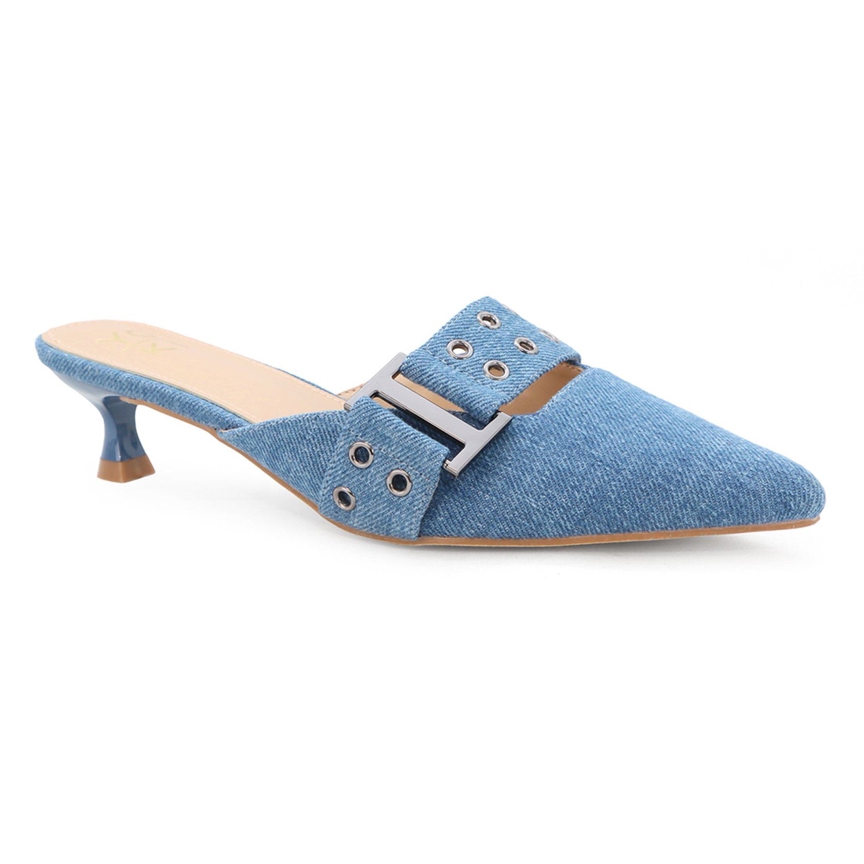 Kitty Denim Heel